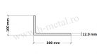 Cornier zincat 200x100x12 mm 1